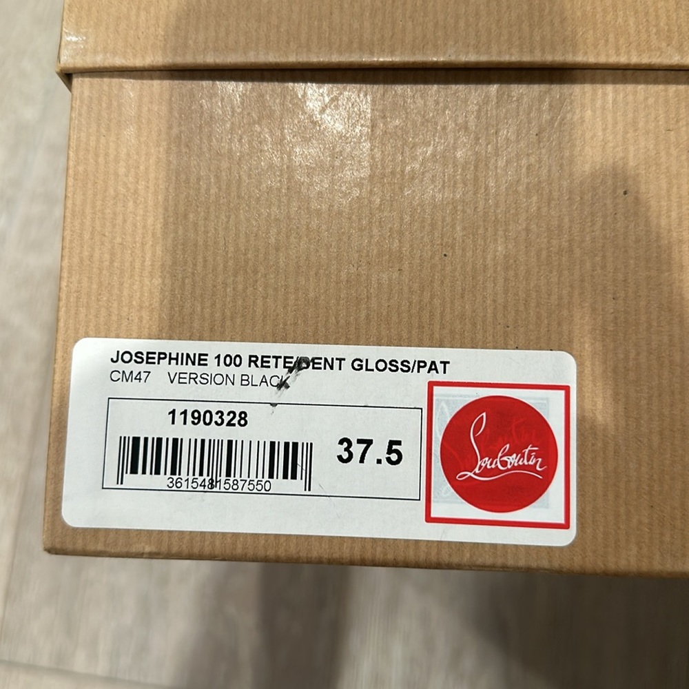 Christian Louboutin Josephine 1000 retedent Gloss/pat* CM47 *Rare** - Picture 8 of 8